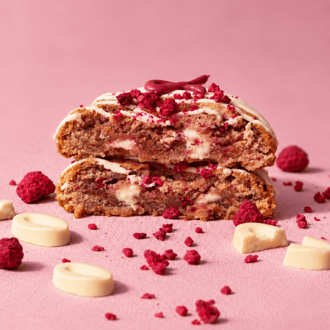COOKIE Framboise & Chocolat Blanc 90g