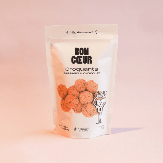 Croquants Sarrasin & Chocolat – Végétal & Sans Gluten 150g