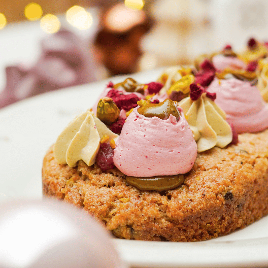 COOKIE Bûche “Framboise & Pistache” – Végétal