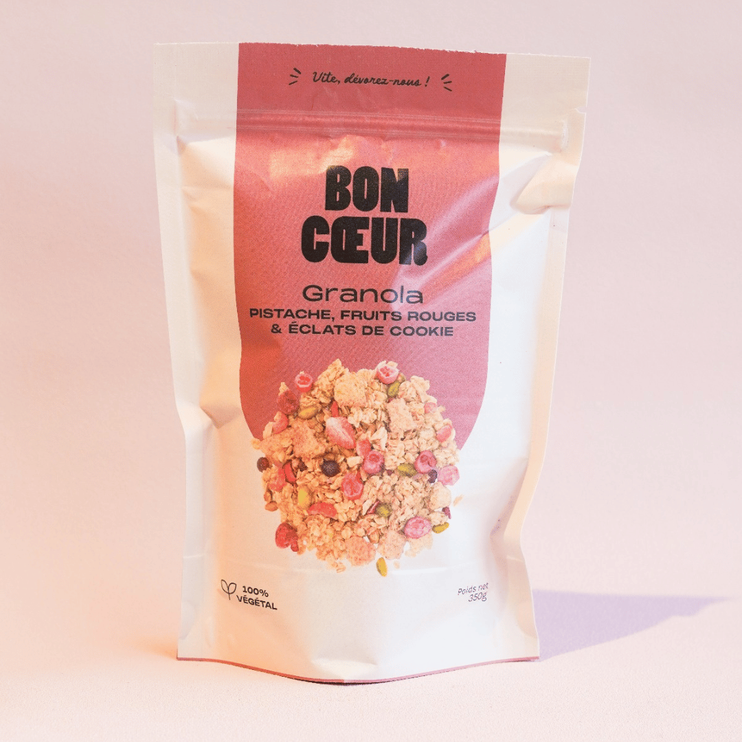 Granola Pistache, Framboise & Cookie – Végétal 350g
